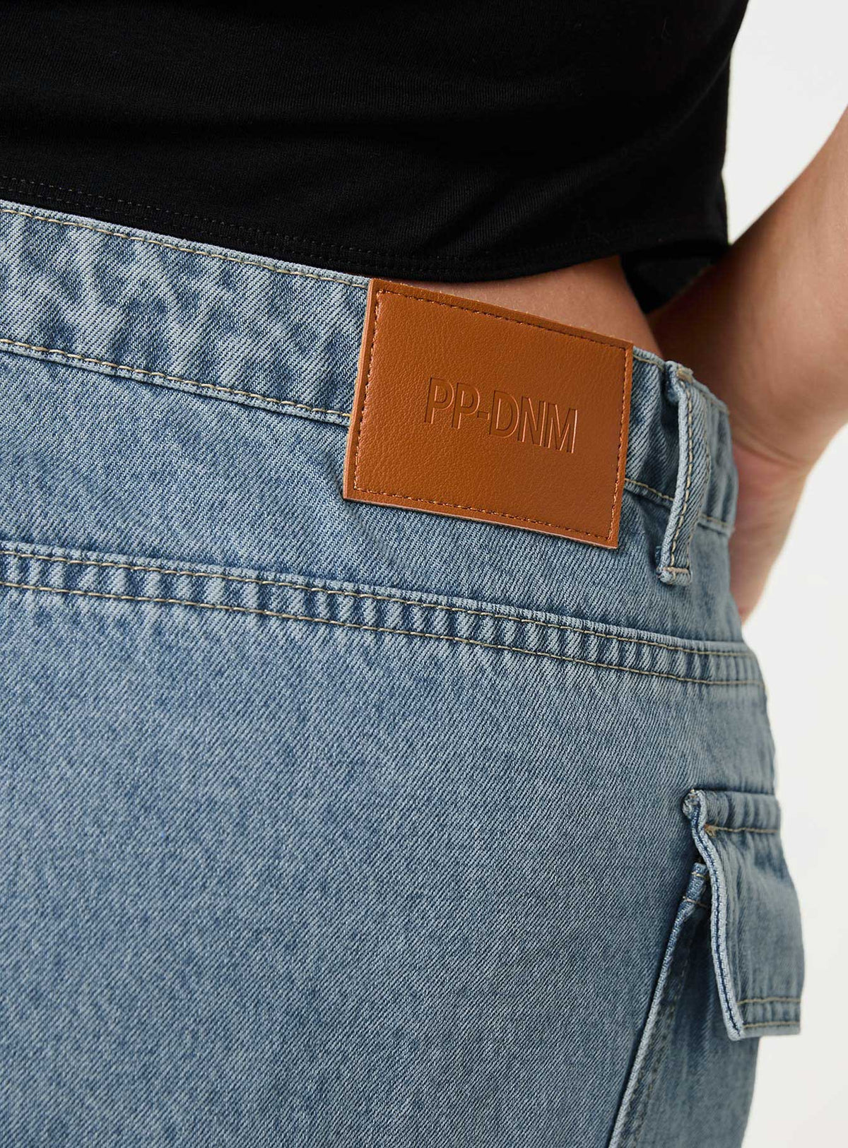 product Princess Polly Zakai Cargo Denim Mini Skirt Light Blue Denim Curve Mini Skirts Skirts 