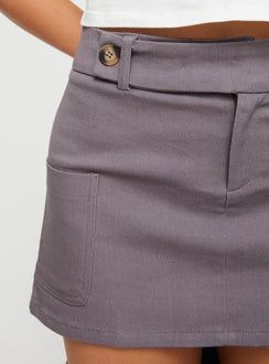 product Princess Polly Brinnley Mini Skirt Grey Mini Skirts Skirts 