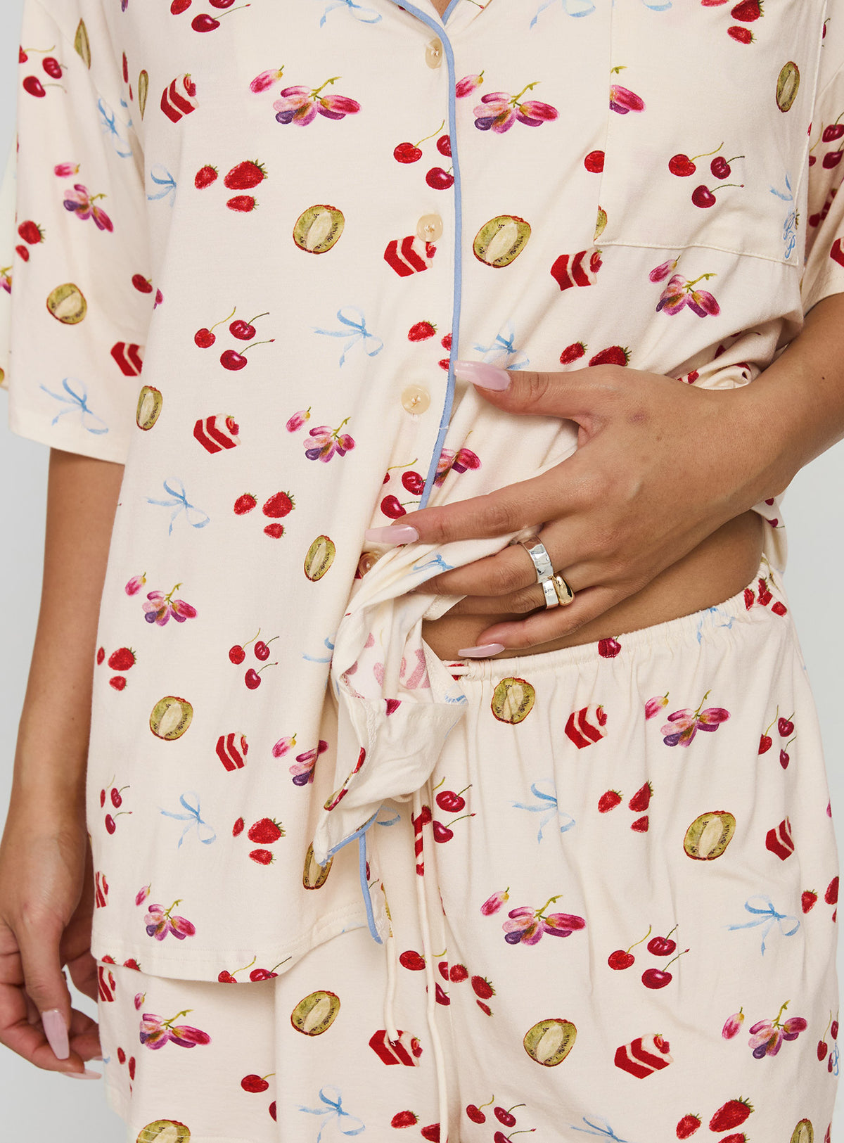 Sweet Things Button Down Sleep Set Multi