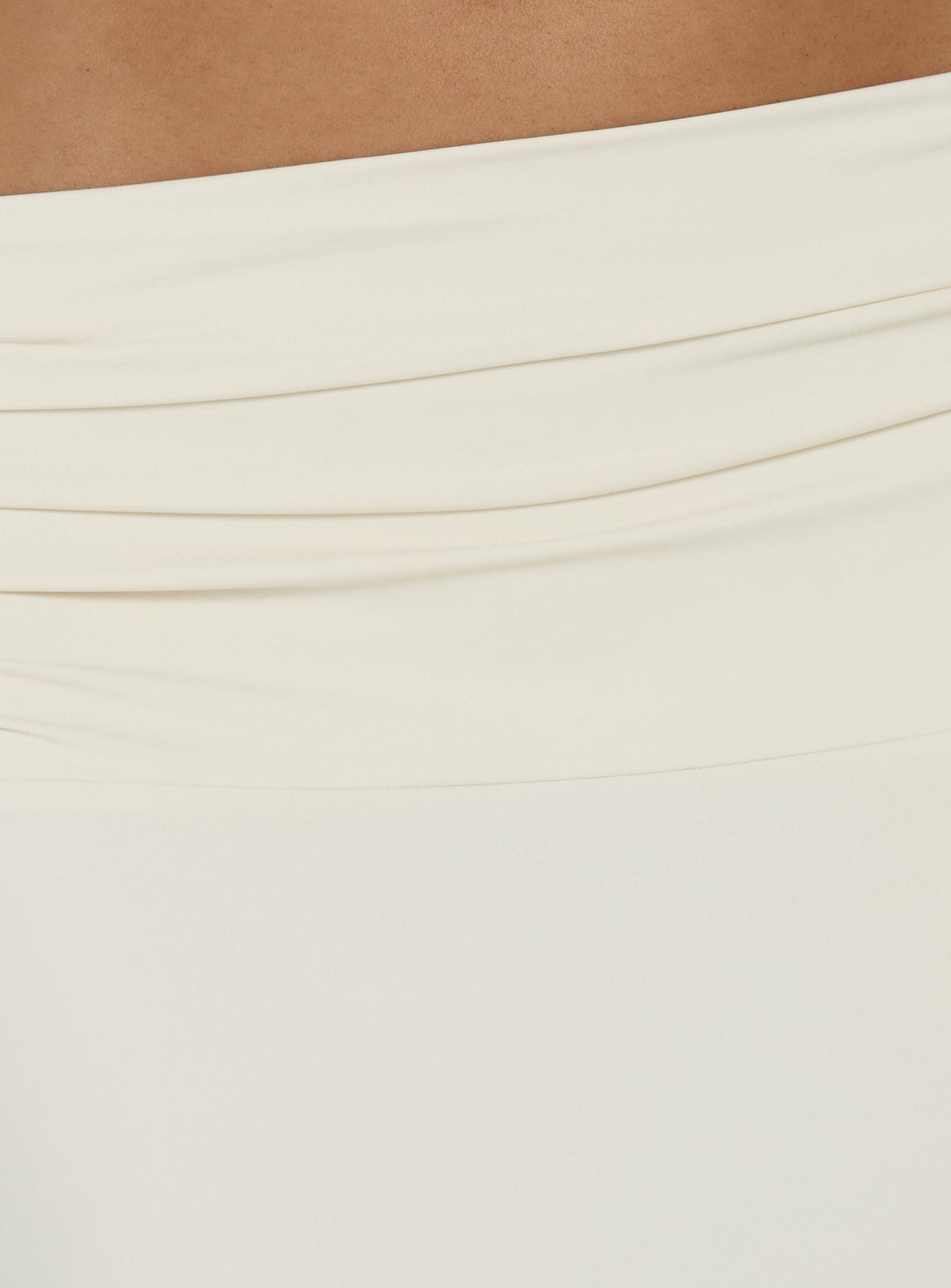 Crafted with the Liorah Foldover Waist Maxi Skirt Cream in womens-skirts featuring maxi length product Princess Polly