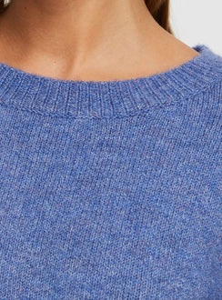 product Princess Polly Ryanna Sweater Blue Longline Jumpers Jumpers 