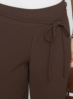 product Princess Polly Rush Hours Pants Chocolate High Rise Pants Pants 