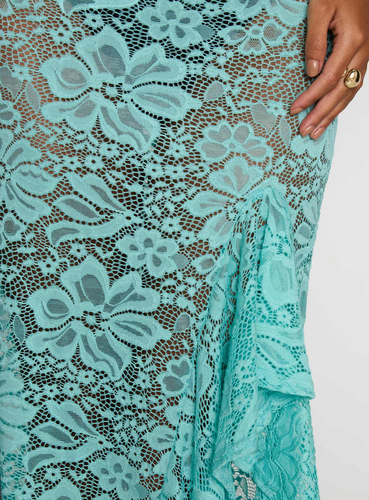 product Princess Polly Bluemoon Lace Maxi Skirt Blue Maxi Skirts Skirts 