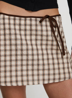 product Princess Polly Korren Low Rise Skort Plaid Petite Low Rise Shorts 