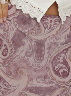 product Princess Polly Suella Asymmetrical Midi Skirt Paisley Multi Skirts 