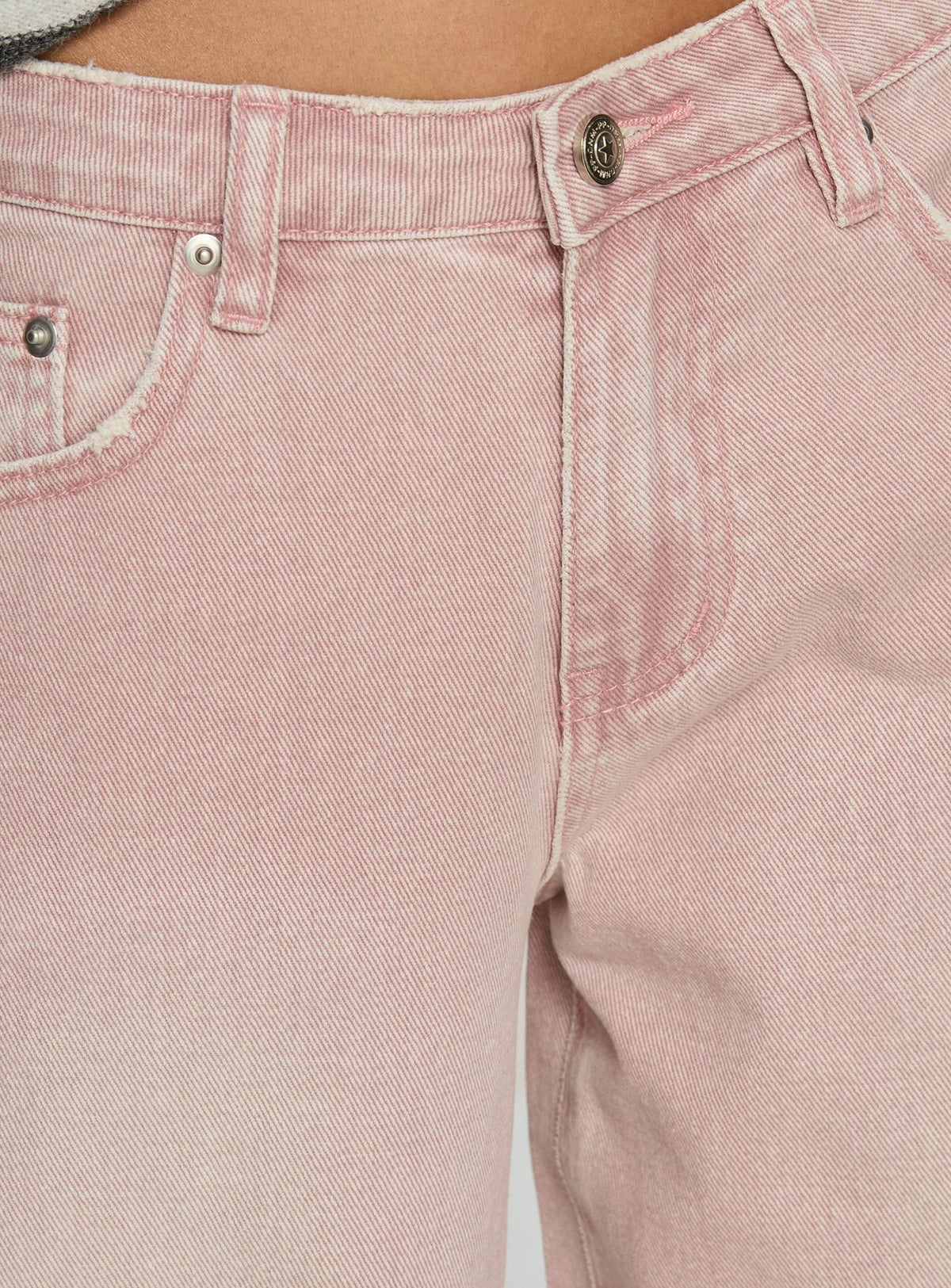 product Princess Polly Lucky Dip Mid Rise Straight Leg Jeans Washed Pink Mid Rise Jeans Jeans 