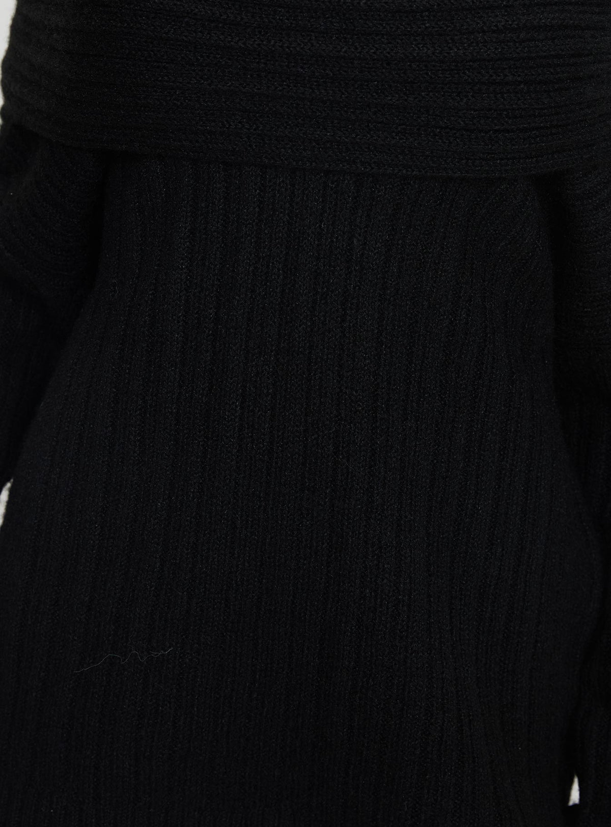 product Princess Polly Snowie Off Shoulder Knit Sweater Black Longline Jumpers Jumpers 