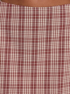 product Princess Polly Theodosia Mini Skirt Red Check Mini Skirts Skirts 