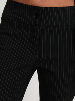 product Princess Polly Reide Pants Black Pinstripe High Rise Pants Pants 