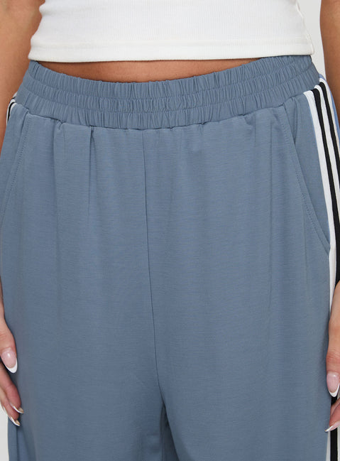 product Princess Polly Dime Track Pants Blue High Rise Pants Pants 