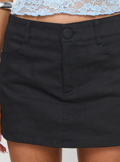 product Princess Polly Returna Skort Black Low Rise Shorts 