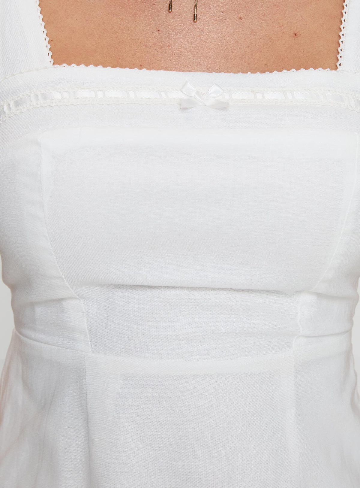product Princess Polly Weavery Mini Dress White Square Neck 