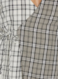 Rummie Long Sleeve Spliced Shirt Check