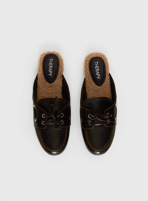 Therapy Shuttle Clogs Burnished Brown