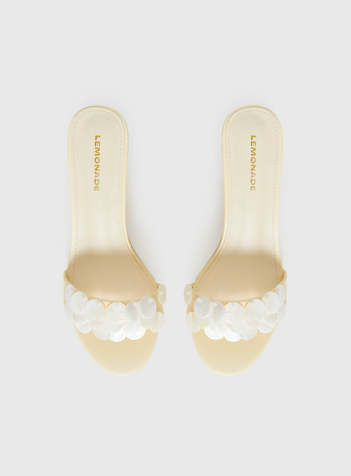 Early Pop Sequin Heels Yellow