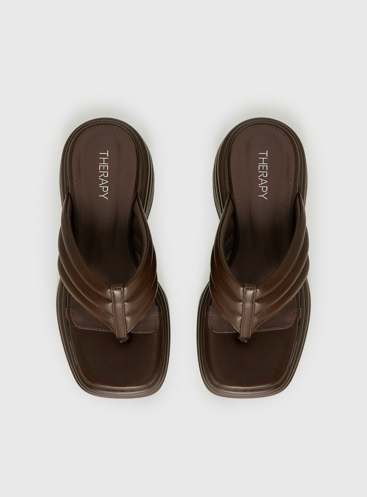 Therapy Flames Platform Sandals Brown