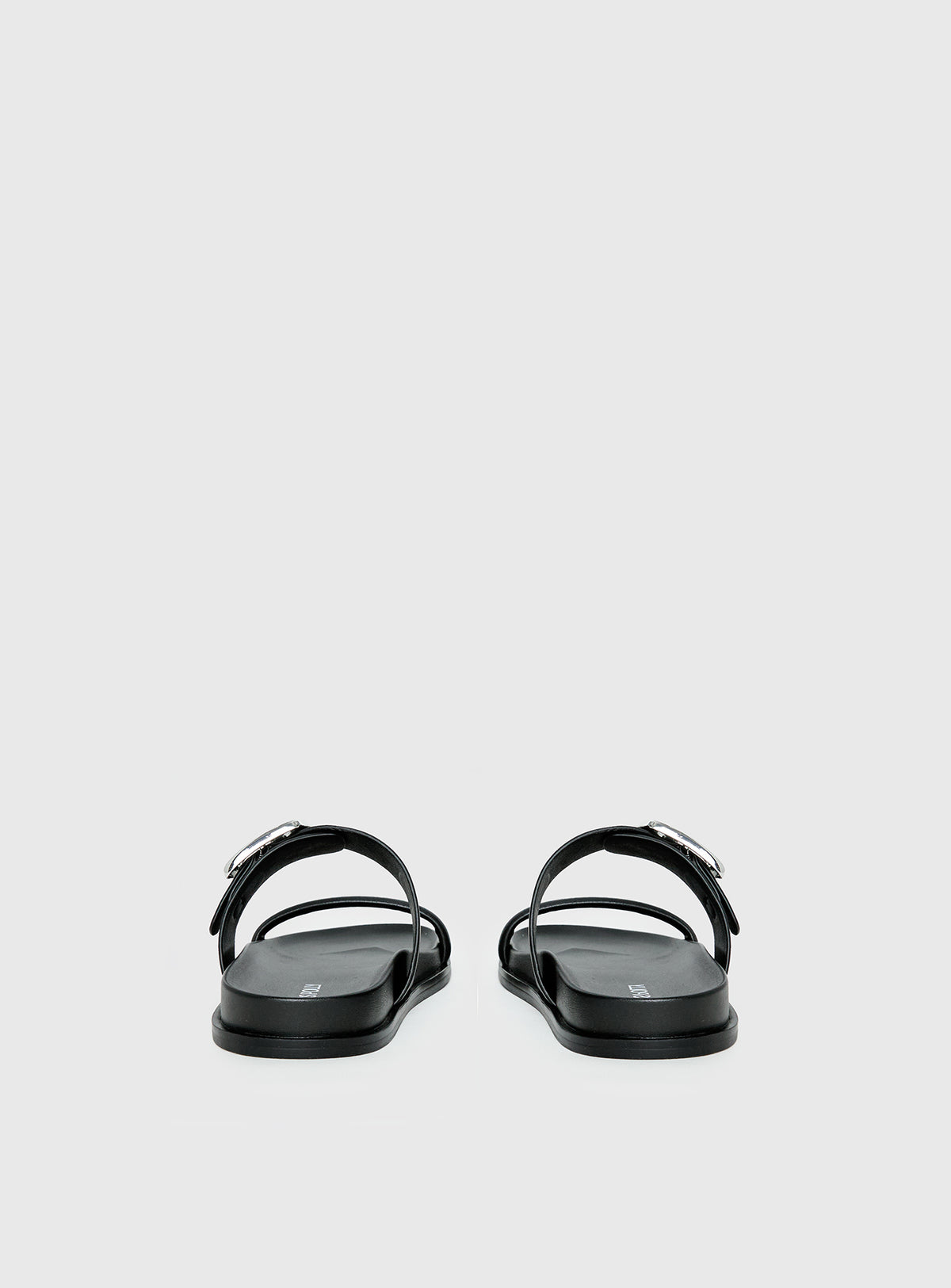 Worth It Buckle Detail Sandals Black