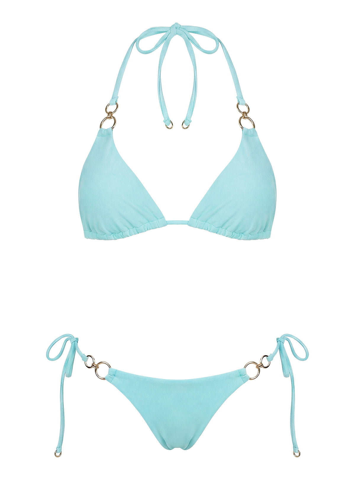 Coastal Chaos Tie Side Bikini Bottoms Blue