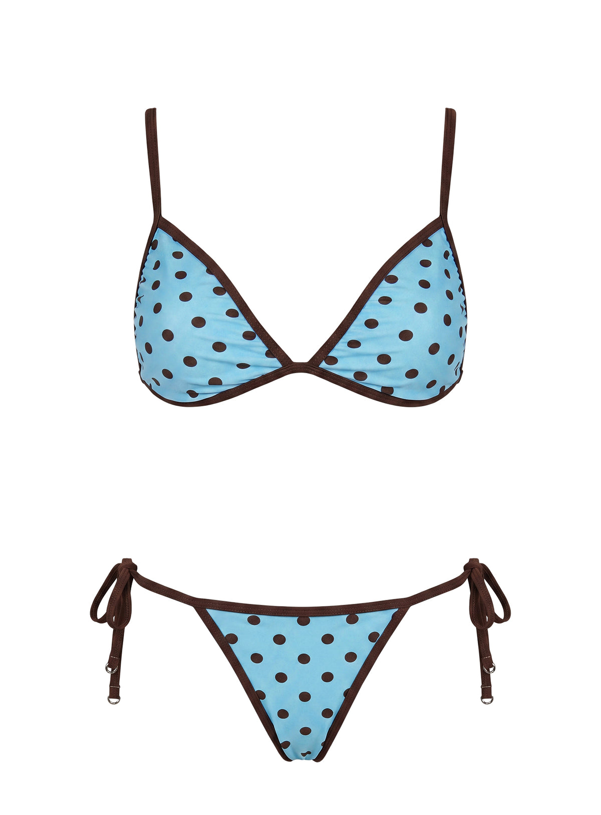 Idola Bikini Top Blue Polka Dot