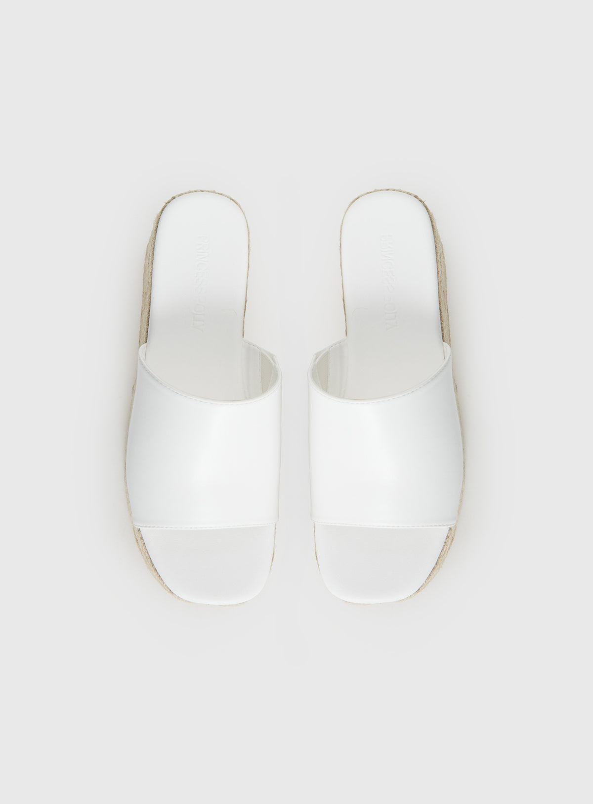 Arton Espadrille Platform Sandals White