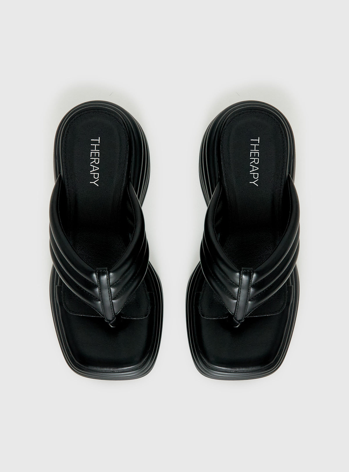 Therapy Flames Platform Sandals Black