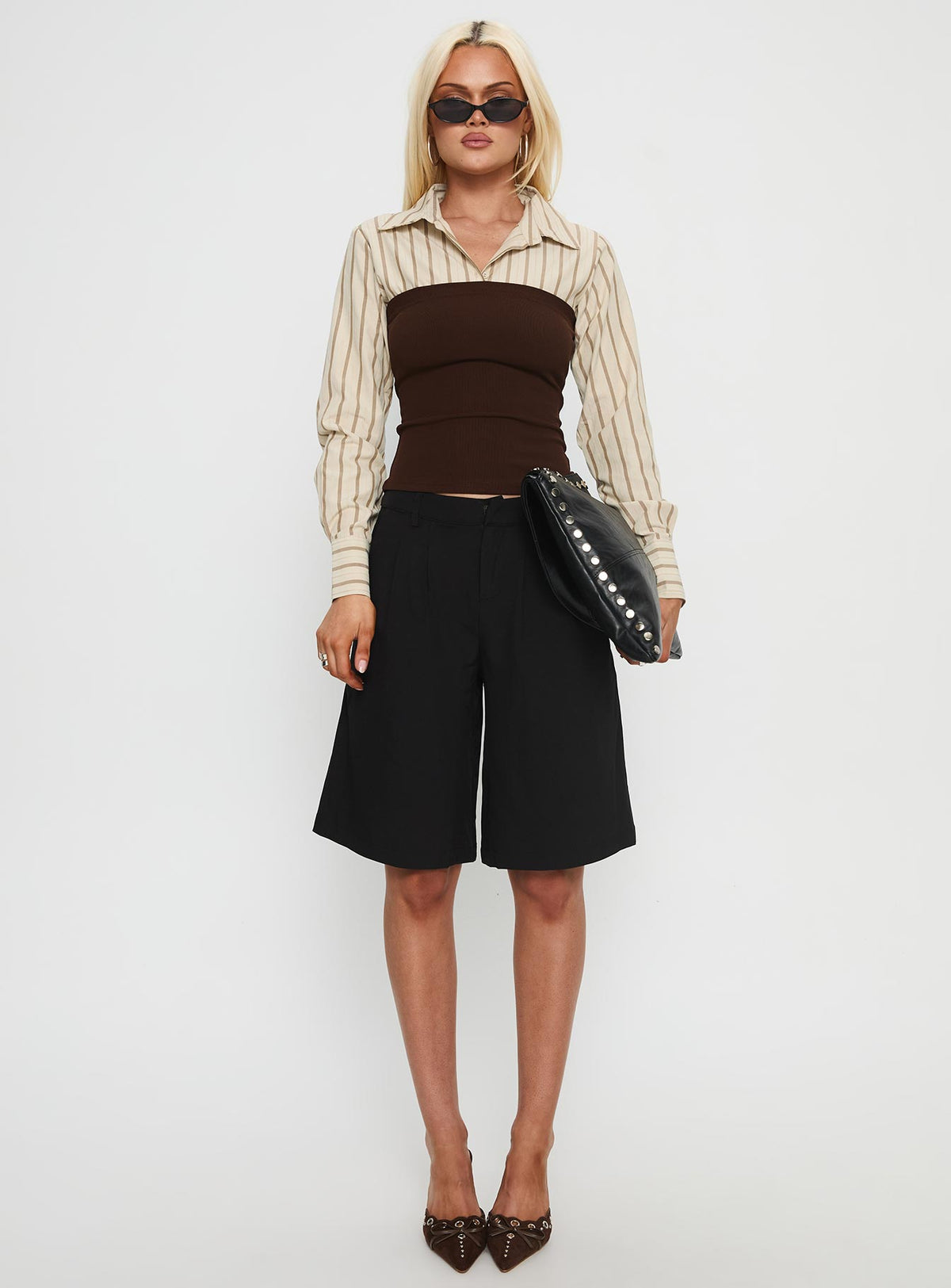Dawnette Layered Long Sleeve Top Multi