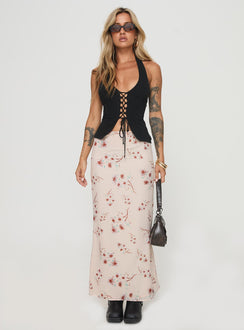   front view of model wearing Princess Polly Sunbliss Maxi Skirt Multi Maxi Skirts Skirts 