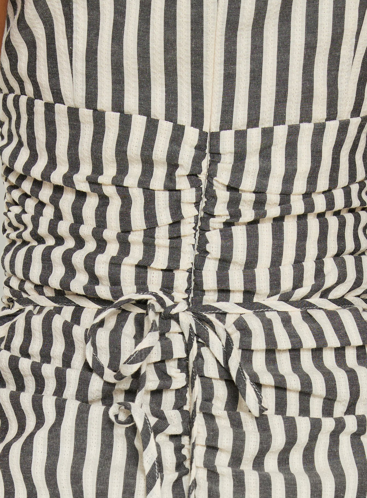 Gracea Gathered Waist Romper Stripe