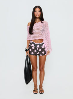 Boni Knit Poncho Soft Pink