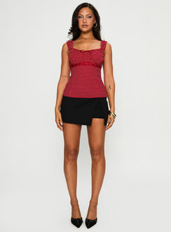 Garconne Top Red Polka Dot