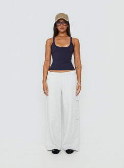 Kasper Cinched Tank Top Navy