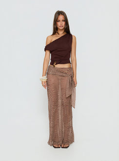 Featuring the True Spirit Chiffon Maxi Skirt Multi in womens-skirts with maxi length Princess Polly
