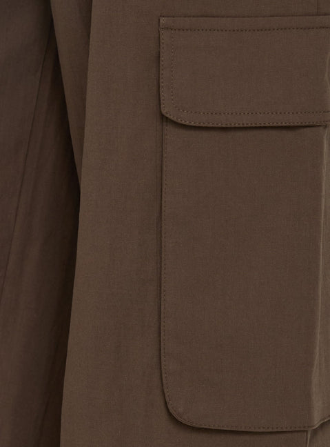 Designed with the Lunea Concealed Waistband Cargo Pants Brown Petite in womens-regular-pants featuring mid-rise product Princess Polly