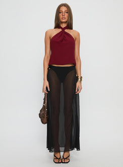 Adalynne Twist Front Top Red