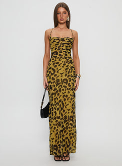 Celena Maxi Dress Leopard