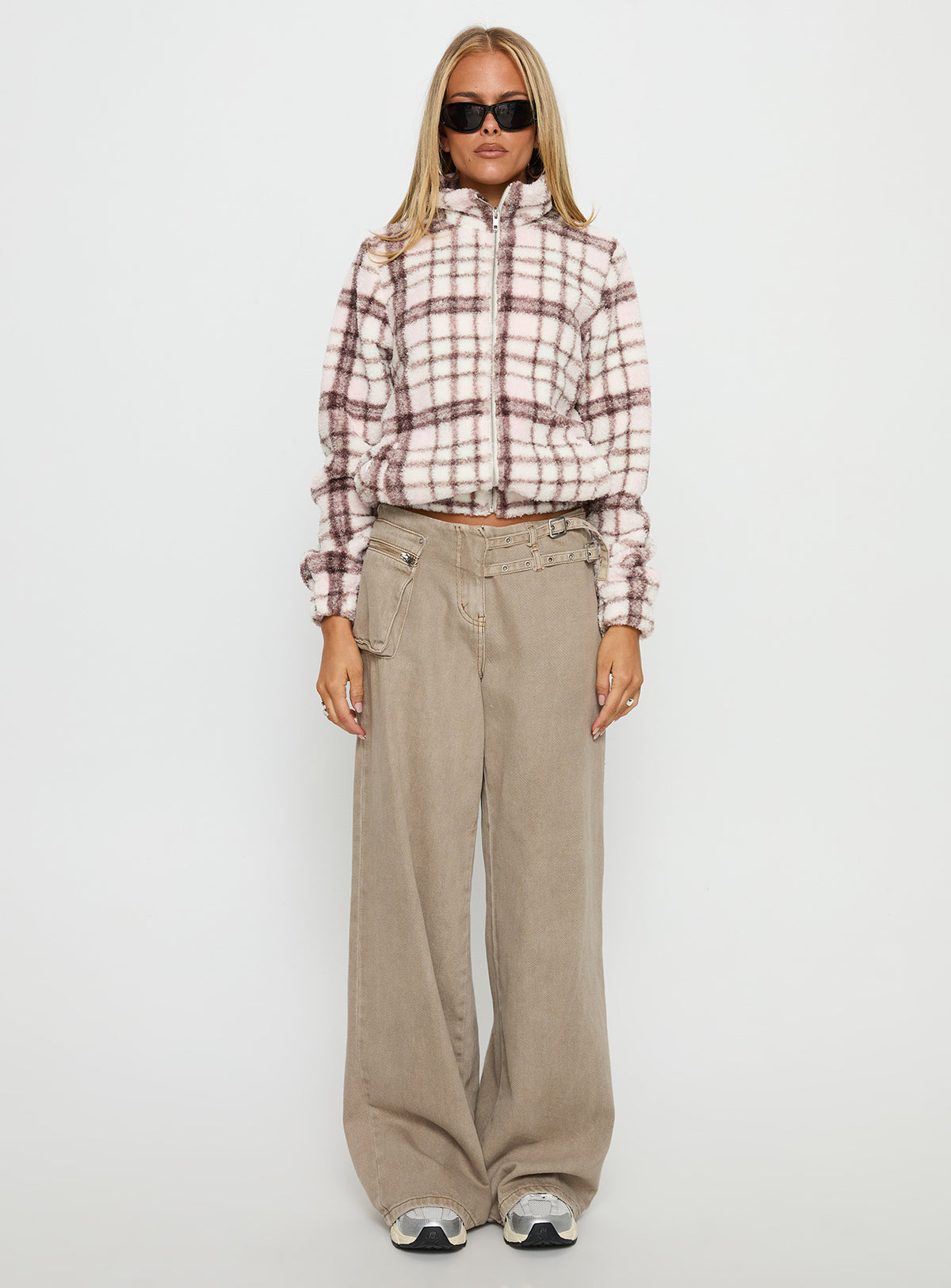 Vannessa Collared Jacket Pink Check