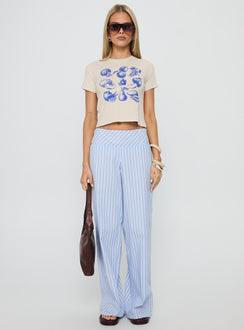 Veggie Patch Graphic Top Grey