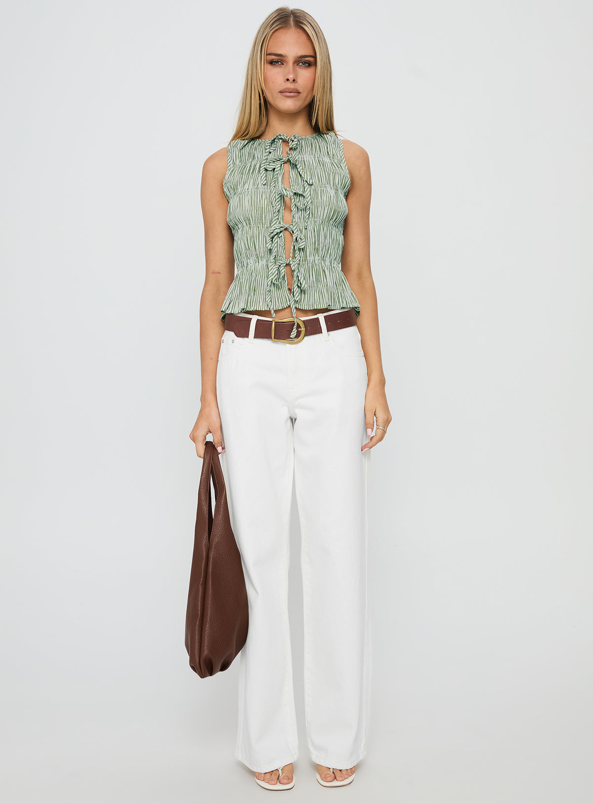Serenitia Mid Rise Relaxed Jeans White Wash High Rise Jeans Jeans 
