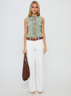 Serenitia Mid Rise Relaxed Jeans White Wash High Rise Jeans Jeans 