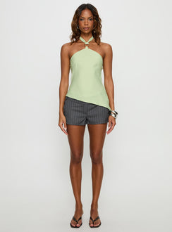 Clerissa Ring Detail Top Green