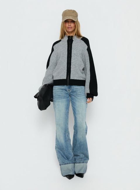 Asrar Sweatshirt Grey / Black