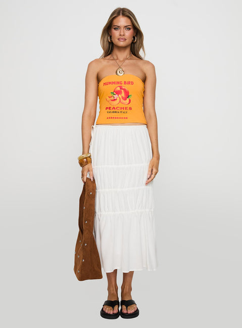 Peaches Tube Top Orange