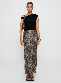 Manda Maxi Skirt Leopard Maxi Skirts Skirts 