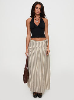   front view of model wearing Princess Polly Antheia Maxi Skirt Multi Maxi Skirts Skirts 