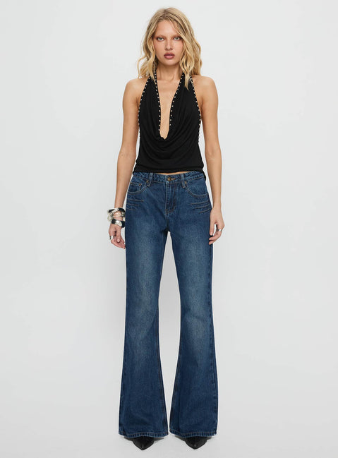 Wide World Mid Rise Bootleg Jeans Mid Blue Mid Rise Jeans Jeans 