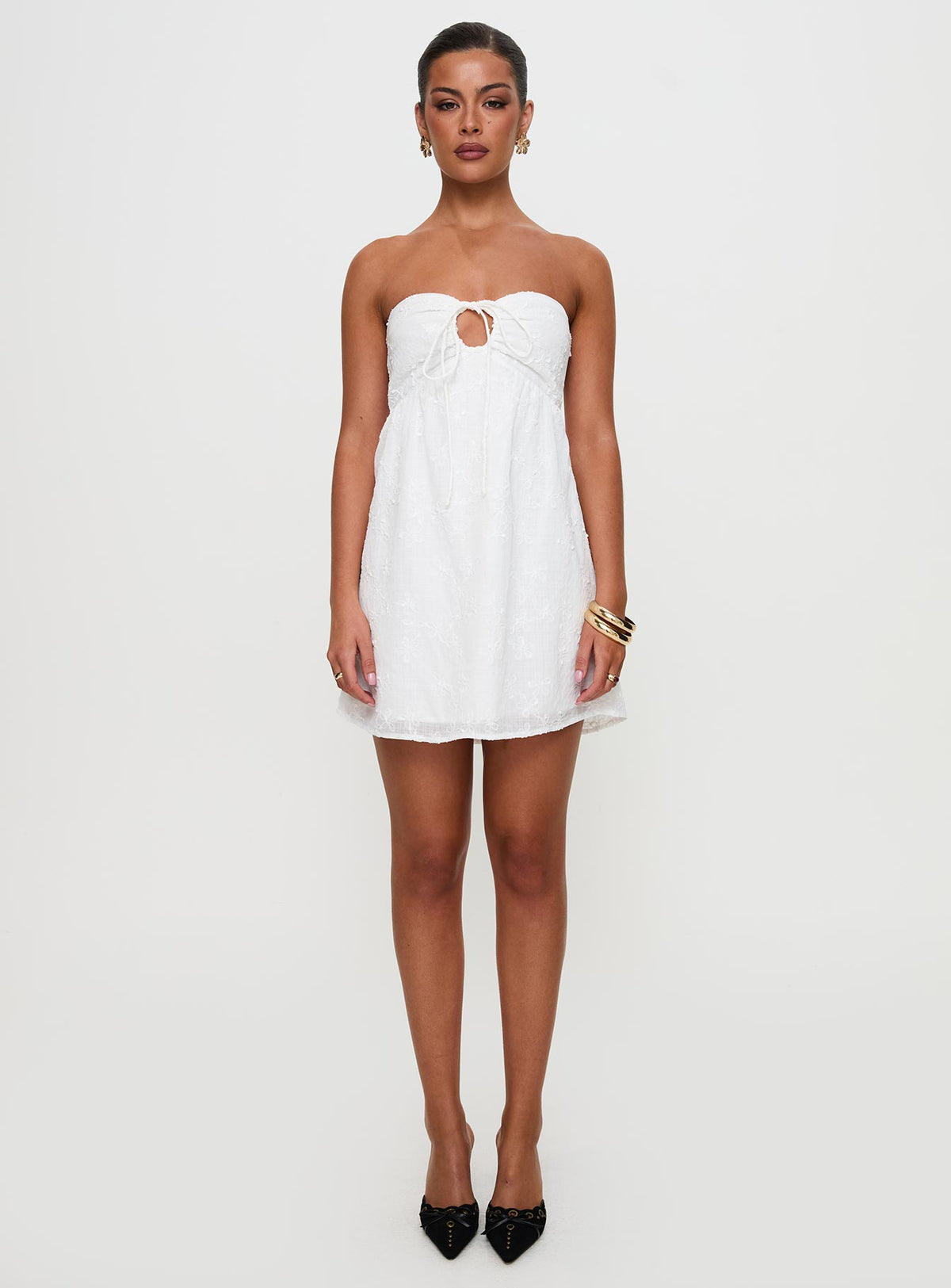 Rosenberg Strapless Mini Dress White
