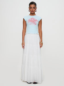 Owenz Hibiscus Baby Tee Blue