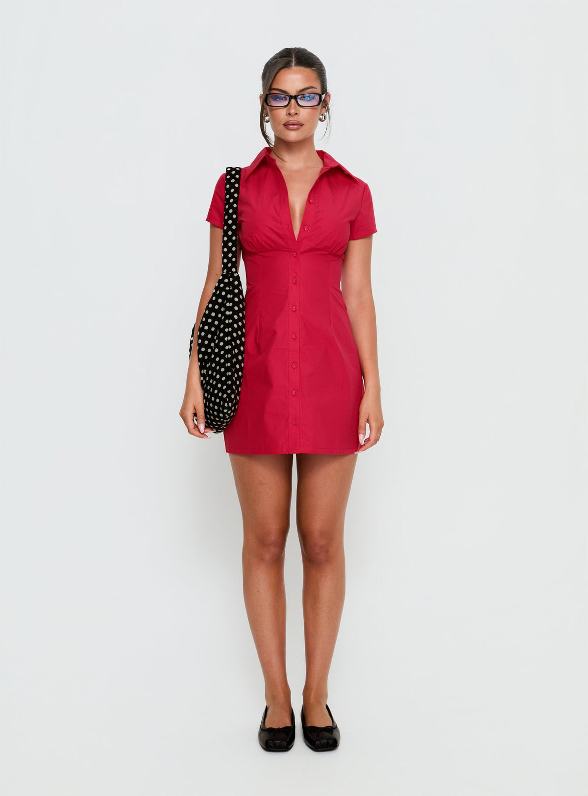 Motley Mini Dress Red