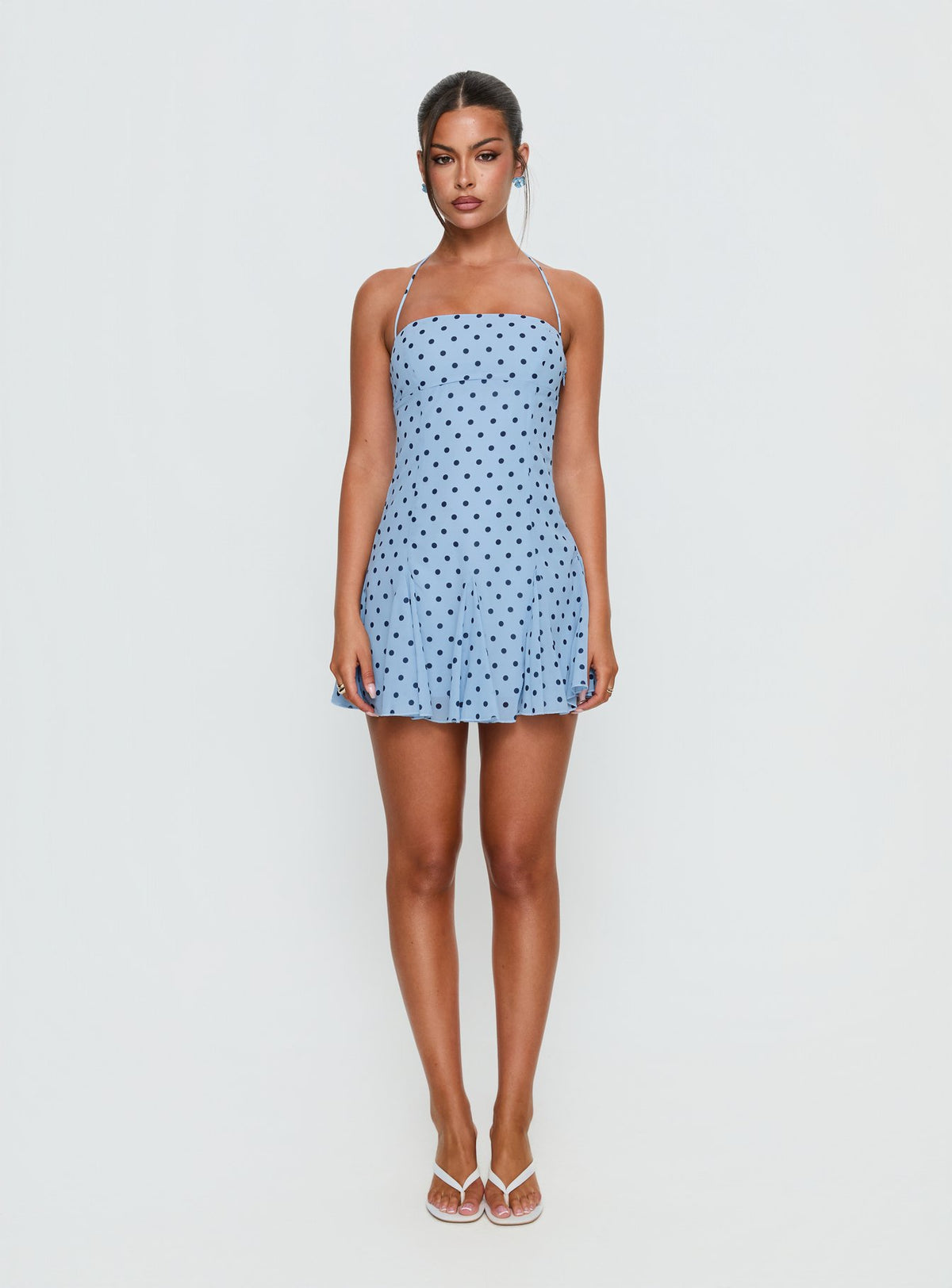 Delamere Mini Dress Blue / Navy Polka
