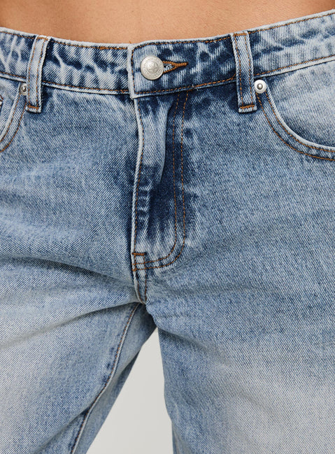 Ronine Low Rise Wide Leg Jeans Light Wash Low Rise Jeans Jeans 
